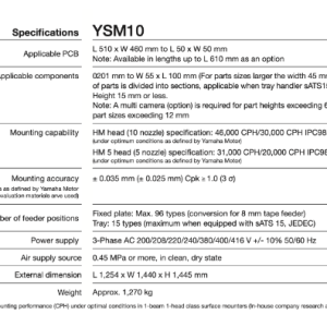 YAMAHA YSM10